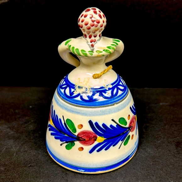 Vintage Spanish handmade pottery Bell Lady - Picture 3 of 8